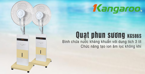 Công suất lớn của quạt phun sương Kangaroo KG586S