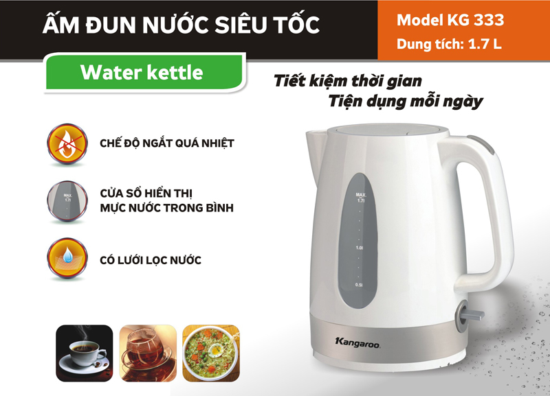 Cách sử dụng ấm siêu tốc