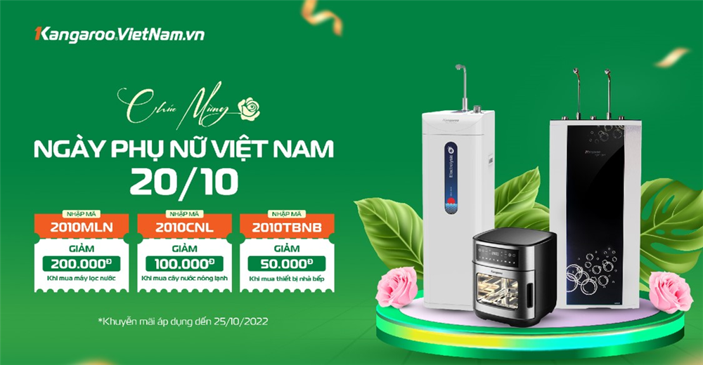 Kangaroo Việt Nam khuyến mãi 20/10