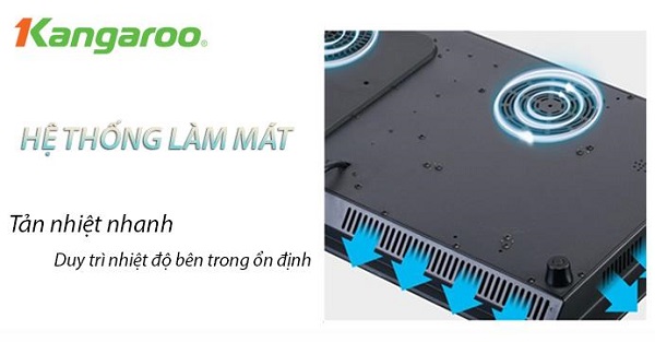 Bếp đôi điện từ hồng ngoại Kangaroo KG443i