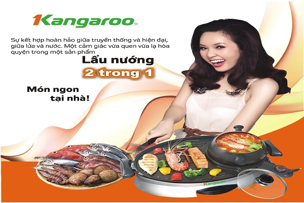 Review bếp lẩu nướng Kangaroo KG 95