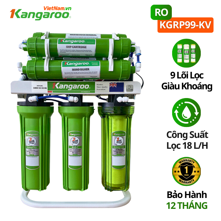 Máy lọc nước kangaroo RO KGRP99 KV lắp âm tủ bếp