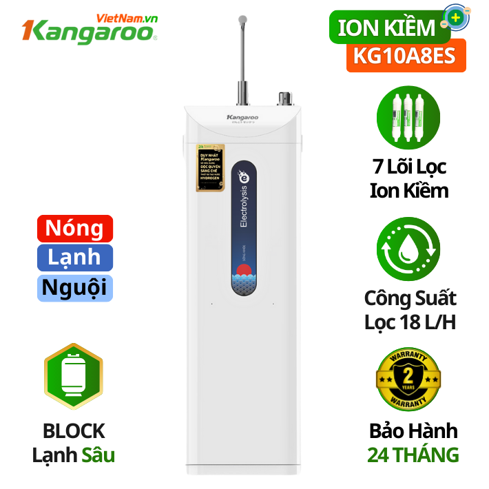 Máy lọc nóng lạnh Hydrogen Ion Kiềm KG10A8ES/SG, block