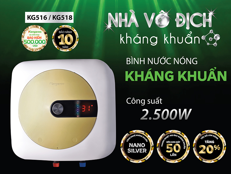 bình nước nóng kháng khuẩn