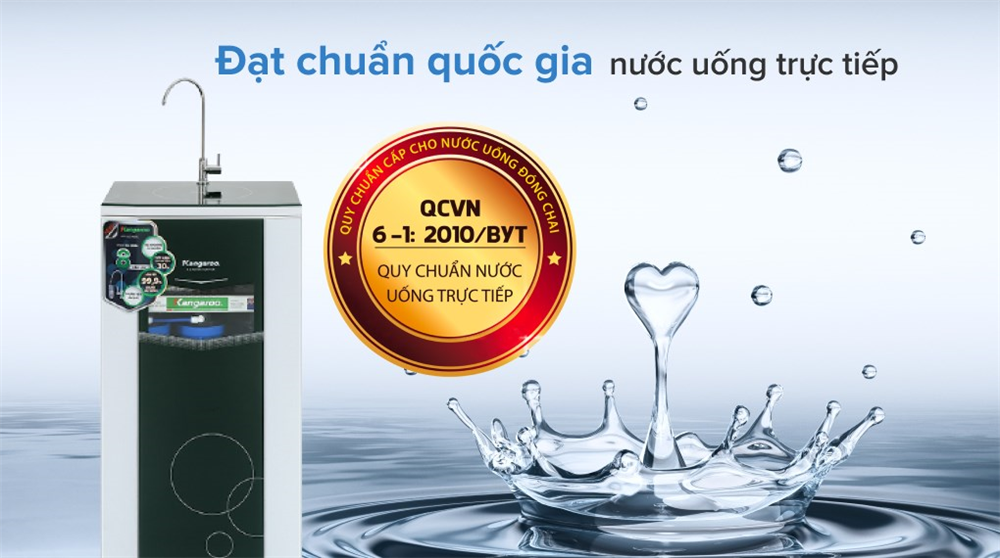 đạt tiêu chuẩn uống nước trực tiếp