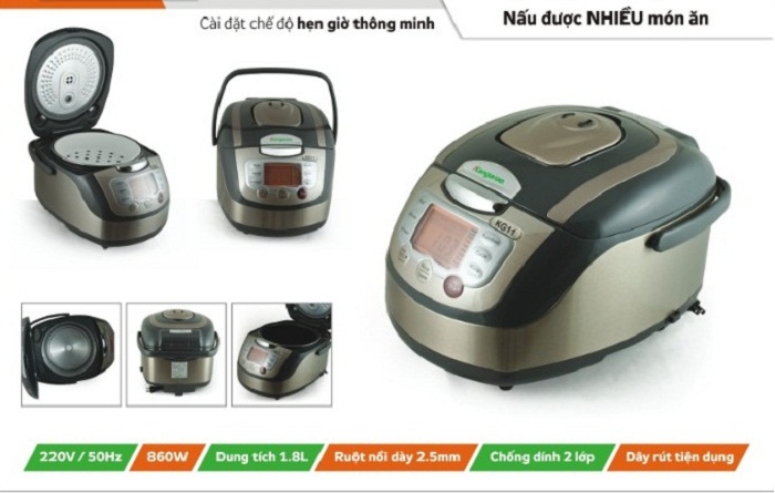 Hướng dẫn sử dụng nồi cơm điện kangaroo kg11 tại nhà