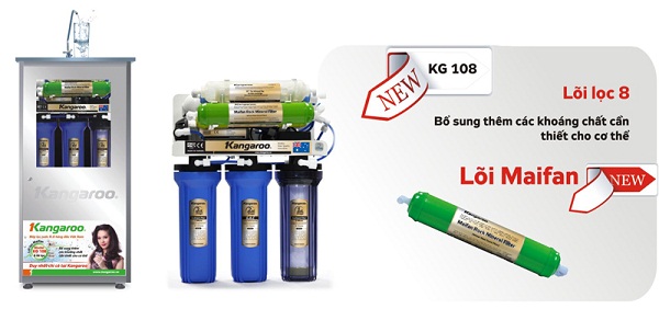 Chọn mua máy lọc nước kangaroo kg108 cho gia đình?