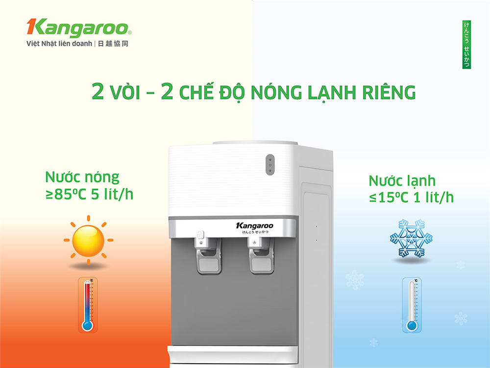 Hai chế độ nóng lạnh riêng biệt