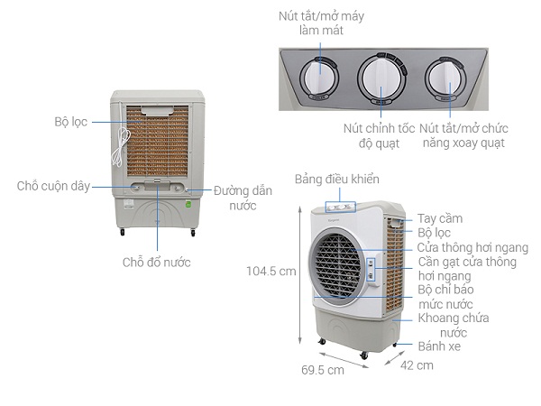 Máy làm mát không khí Kangaroo KG50F48