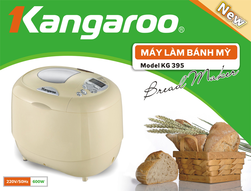 cách dùng máy làm bánh mỳ Kangaroo