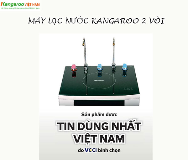 Máy lọc nước Kangaroo 2 vòi: Thiết kế nâng tầm vượt trội