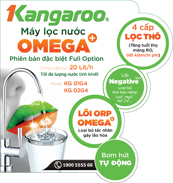 máy lọc nước Kangaroo OMEGA+ KG02G4