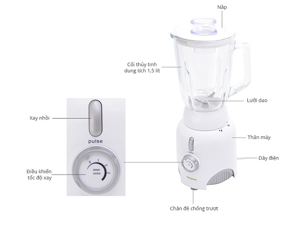 Máy xay sinh tố 1.5 Lit KG349