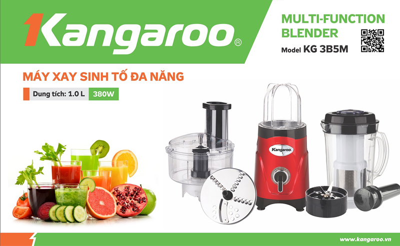 máy xay sinh tố đa năng kangaroo KG3B5M