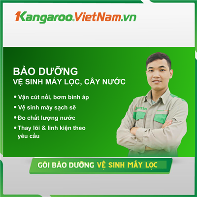 Dịch vụ vệ sinh máy lọc, cây nước Kangaroo