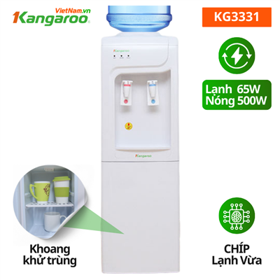 Cây nước nóng lạnh KG3331, Chíp, Có tủ khử trùng