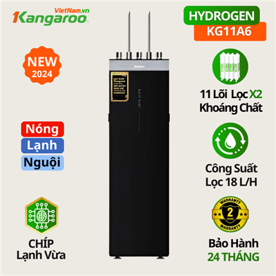 Máy Lọc Kangaroo KG11A6, 11 lõi, nóng, lạnh, hydrogen