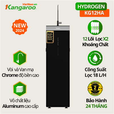 Máy Lọc Kangaroo Hydrogen KG12HA, 12 lõi, SLIM