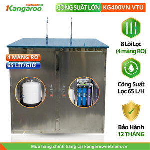 Máy lọc nước RO Kangaroo KG400VN VTU, 65 lít/h
