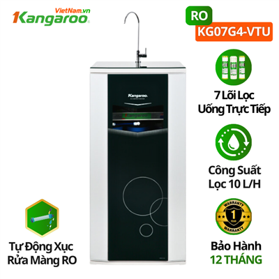 Máy lọc nước Kangaroo KG07G4 VTU, 7 lõi có cỏ tủ