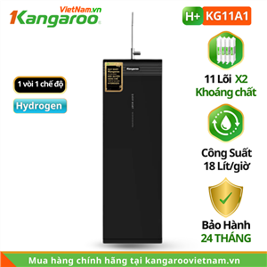 Máy lọc nước Kangaroo Hydrogen KG11A1, 11 lõi, slim nhỏ gọn