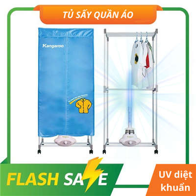 Máy sấy quần áo KG307H, đèn UV diệt 99% vi khuẩn