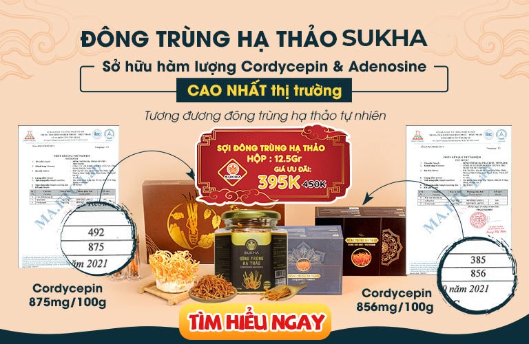 Đặt mua đong trùng hạ thảo chính hãng sukha