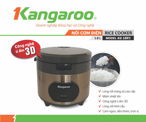 Nồi cơm điện Kangaroo KG18R1