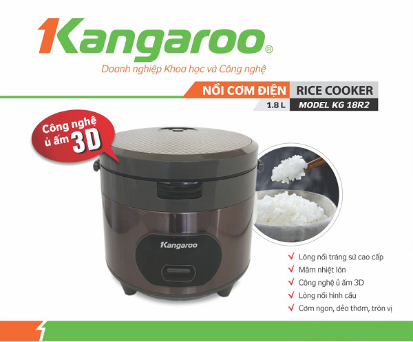 Nồi cơm điện Kangaroo KG18R2