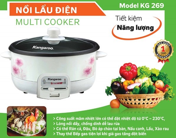 Nồi lẩu điện Kangaroo KG269