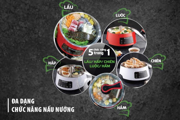 Nồi lẩu thang máy Kangaroo KG279 hiện đại -6