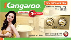 Bất ngờ với những tính năng nổi bật của đèn sưởi phòng tắm Kangaroo