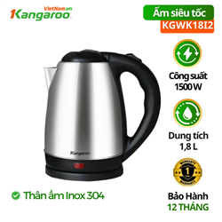 Bình đun siêu tốc Kangaroo KGWK18I2