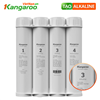 Bộ 4 lõi tạo Alkaline Kangaroo: Mineral, Ceramic, Alkaline, Nano Carbon