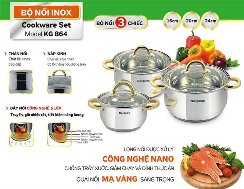 cách sử dụng nồi inox