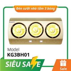 Đèn sưởi Kangaroo KG3BH01, 825W, 3 Bóng