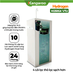 Máy lọc nước kangaroo Hydrogen KG50G4 VTU vỏ hoa