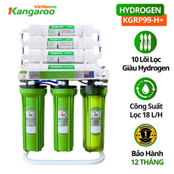 Máy lọc kangaroo Hydrogen KGRP99, 10 lõi lắp âm tủ bếp