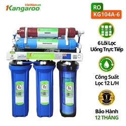 Máy lọc nước Kangaroo KG104A, 6 lõi, lăp âm tủ