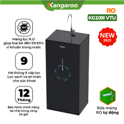 Máy lọc nước Kangaroo KG109I vỏ đen Infinity mới 2023