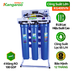 Máy lọc nước RO KG400VN, Công suất lớn 65 lít/h