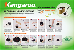 Một số mẫu chổi lau nhà đa năng Kangaroo dành cho gia đình