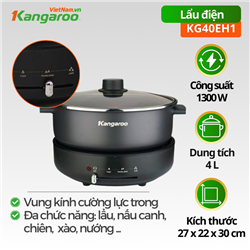 Nồi lẩu điện Kangaroo KG40EH1