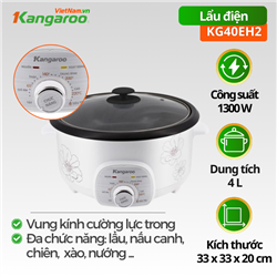 Nồi lẩu điện Kangaroo KG40EH2