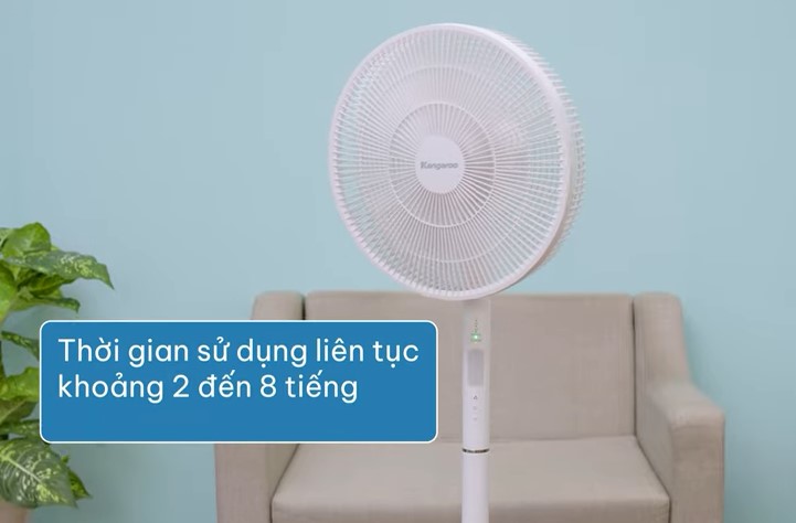 sử dụng liên tục từ 2 đến 8 tiếng