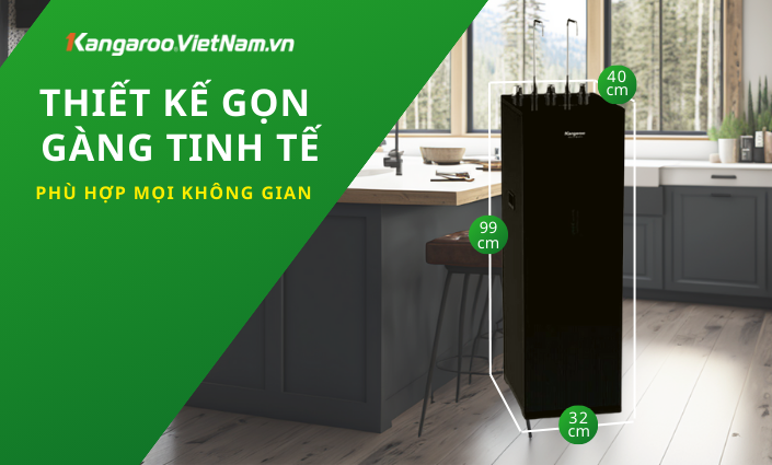 thiết kế gọn gàng tinh tế