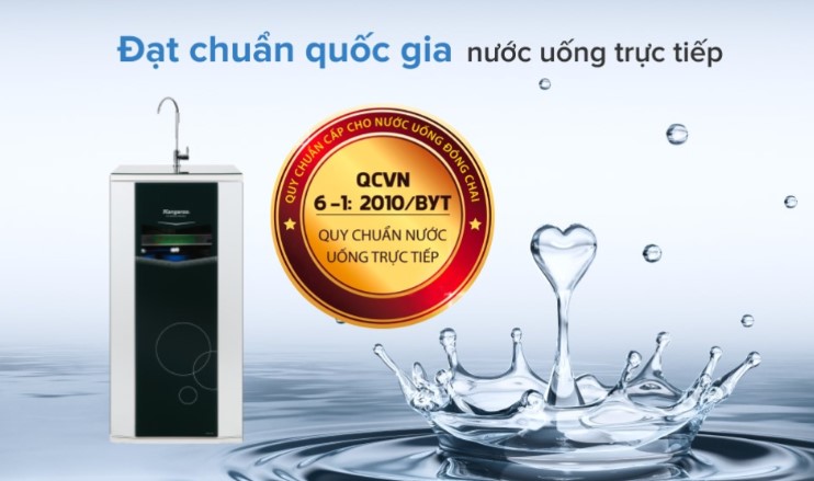 đạt tiêu chuẩn nước uống trực tiếp