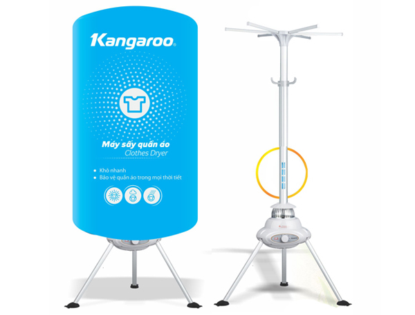 máy sấy quần áo Kangaroo KG306S diệt khuẩn