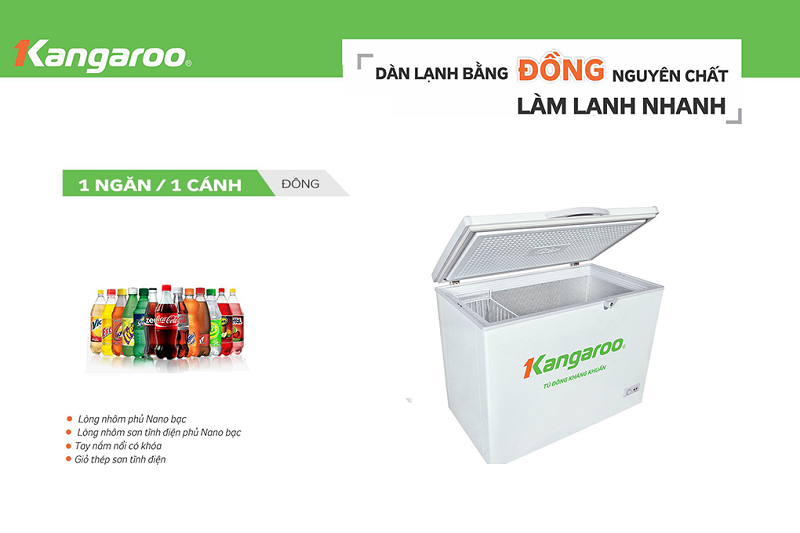 Tủ đông kháng khuẩn Kangaroo KG292C1