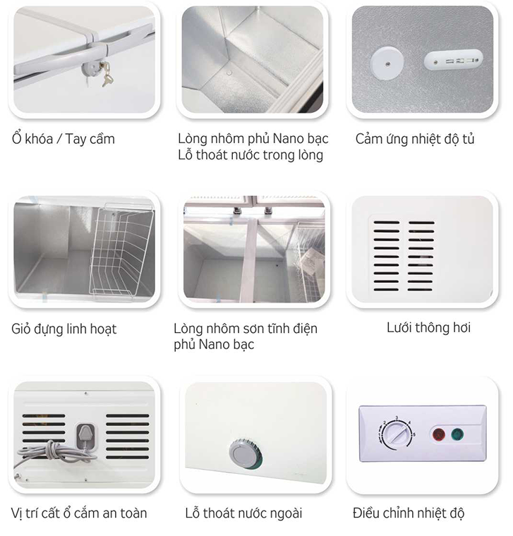 Tủ đông kháng khuẩn Kangaroo KG720C1 